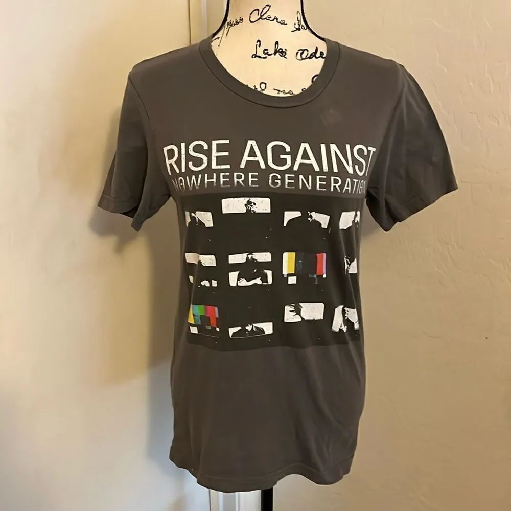 Rise Against Gray Nowhere Generation Tour Graphic Shirt